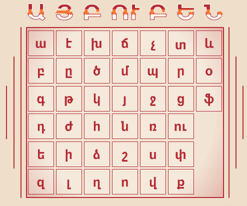 Айбубен - Армянский Алфавит